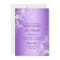 Purple Swirl Butterfly & Cross Baptism Invite