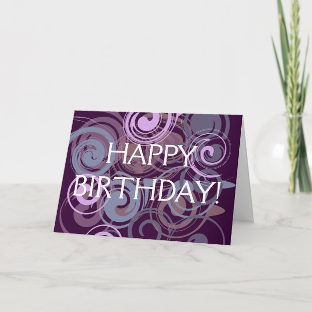 Purple Swirl Card (Front)
