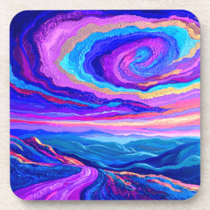 Purple Swirl Coaster