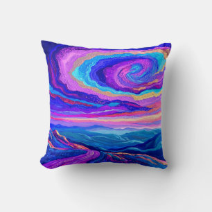Purple Swirl Cushion