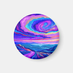 Purple Swirl Magnet