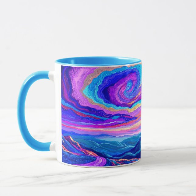 Purple Swirl Mug (Left)