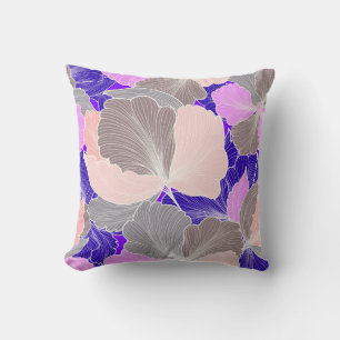 Purple Swirl Shell Decorative Pillow