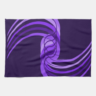 Purple Swirl Tea Towel
