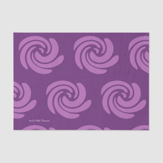 Purple Swirl Tissue Paper (Front)