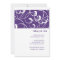 Purple Swirl Wedding Invitation