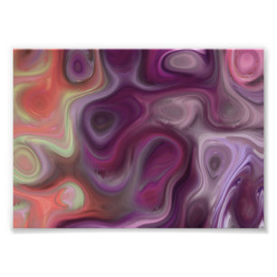Purple swirls Abstract Art: The Drain 77 Photo Print