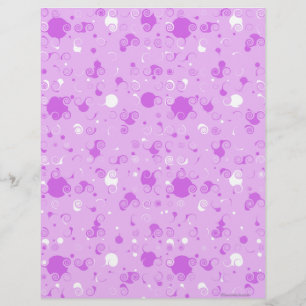 Purple Swirly Scrapbook Paper