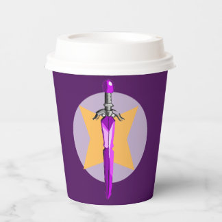 Purple Sword Birthday Paper cup