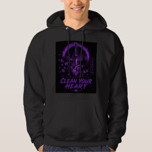 Purple Sword Heart – Clean Your Heart Hoodie