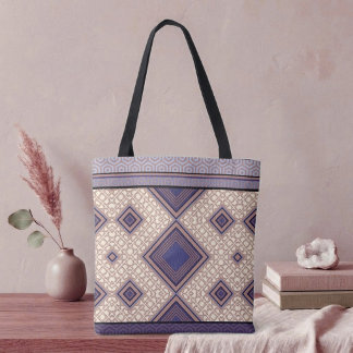 Purple Symmetry Tote Bag