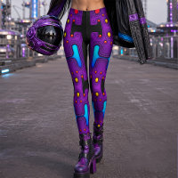Purple Synth 80s Android Robot Cyber Robot