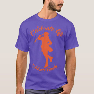 Purple T-Shirt w/ Orange Silhouette