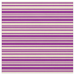 Purple & Tan Coloured Pattern of Stripes Fabric
