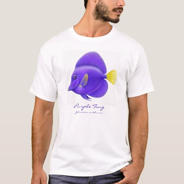 Purple Tang Reef Fish T-Shirt (Front)