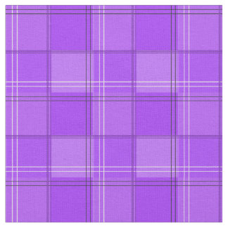 Purple tartan  fabric