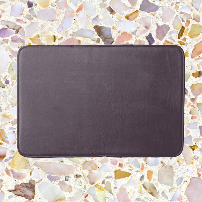 Purple Taupe Solid Colour Bath Mat (Creator Uploaded)