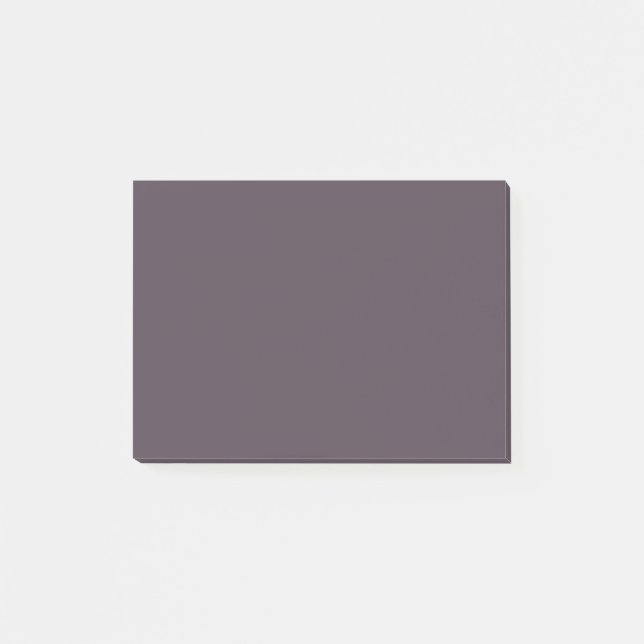 Purple Taupe Solid Colour Post-it Notes (Front)