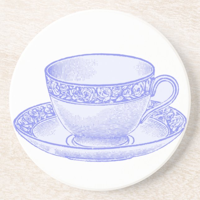 Purple Teacup Coaster (Front)
