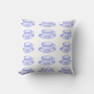 Purple Teacup Cushion