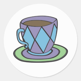 Purple Teacup Sticker