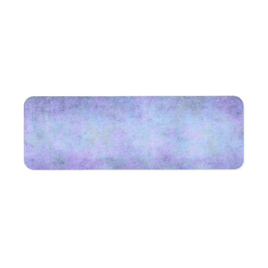 Purple, Teal Blue, Aqua, and Violet Watercolor Return Address Label