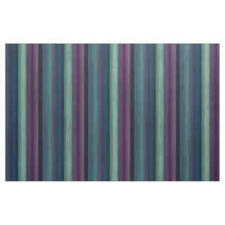 Purple Teal Blue Green Watercolor Stripes Pattern Fabric
