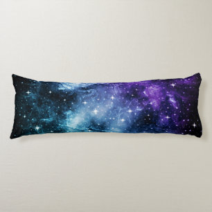 Purple Teal Galaxy Nebula Dream #1 Body Cushion