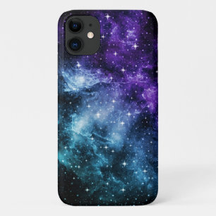 Purple Teal Galaxy Nebula Dream #1 iPhone 11 Case