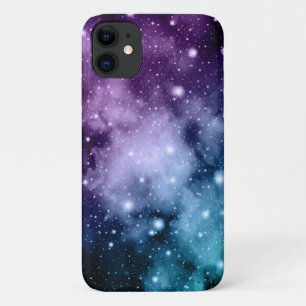 Purple Teal Galaxy Nebula Dream #2 iPhone 11 Case