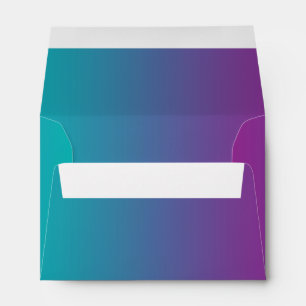 Purple & Teal Ombre Envelopes