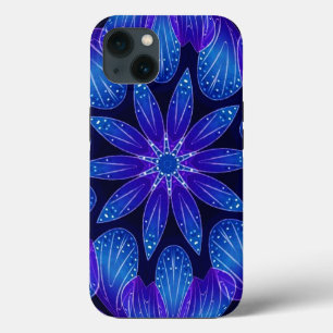 Purple & Teal Petals Mandala iPhone 13 Case