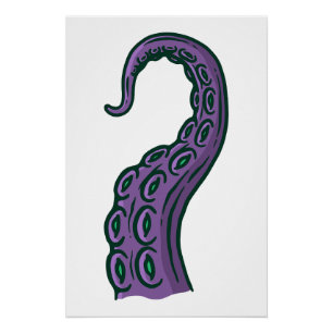 Purple Tentacle Poster