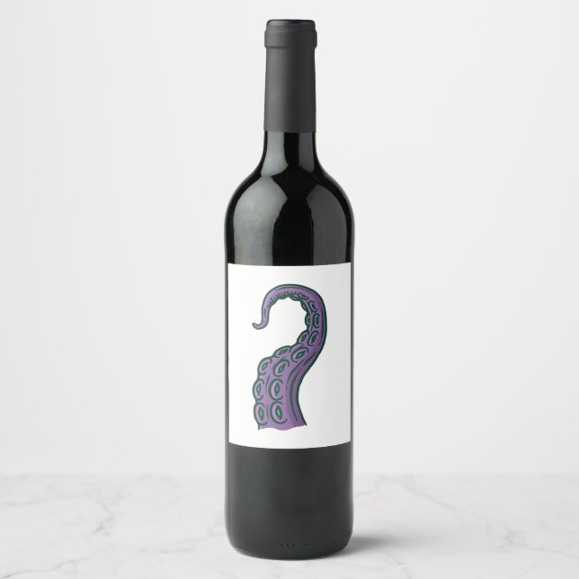 Purple Tentacle Wine Label (Front)