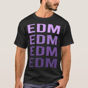 Purple Text EDM T-Shirt