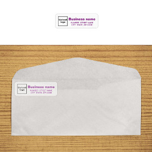 Purple Texts Business Return Address Label