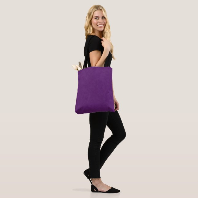 Purple Textured Denim, Totebag Tote Bag (On Model)