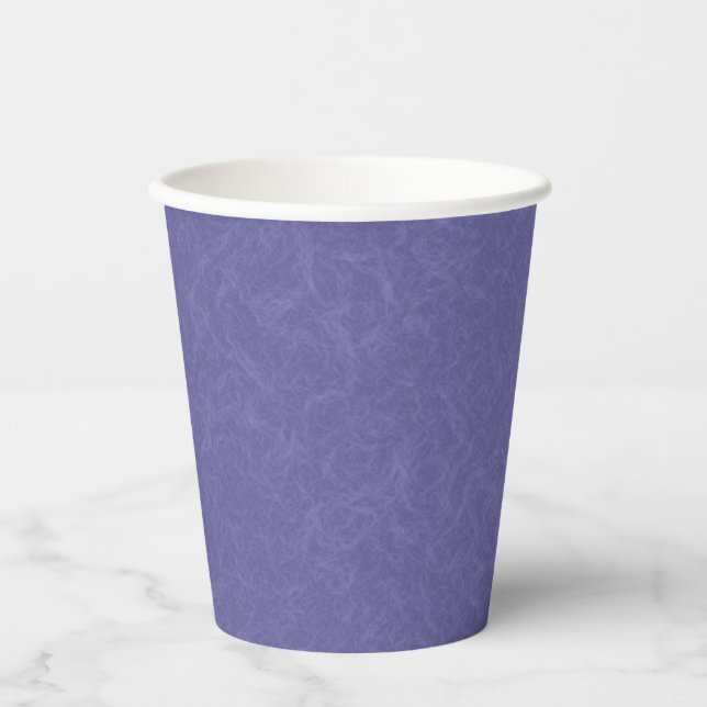 Purple textured surface swirling pattern paper cups (Front)