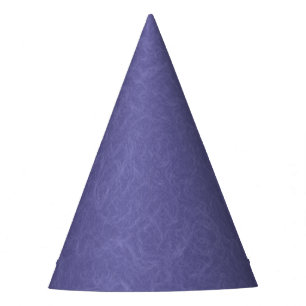 Purple textured surface swirling pattern party hat