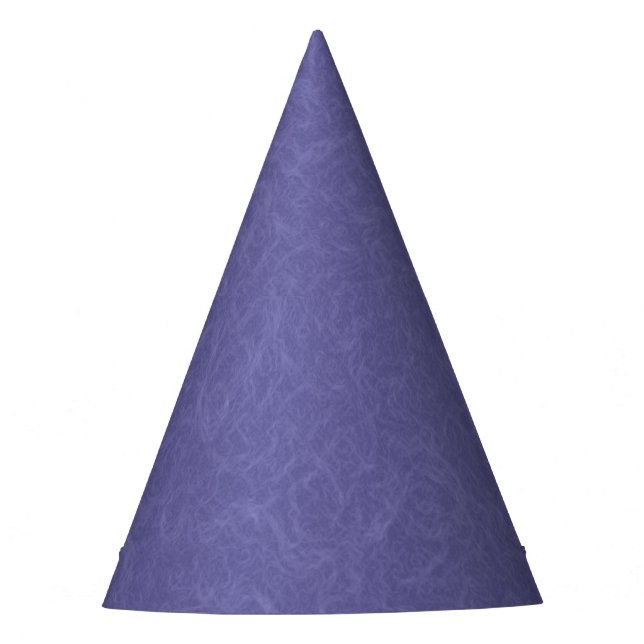 Purple textured surface swirling pattern party hat (Front)