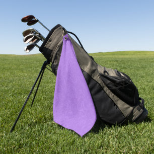 Purple textured surface with swirling pattern golf towel