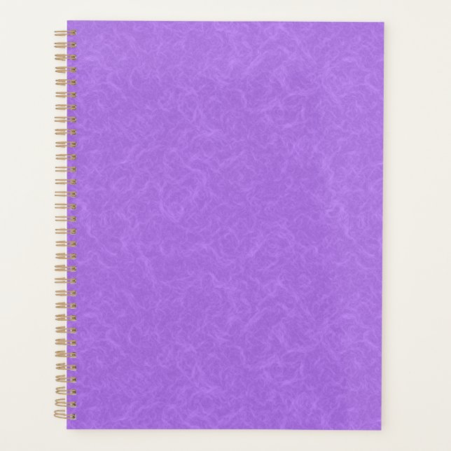 Purple textured surface with swirling pattern planner (Front)