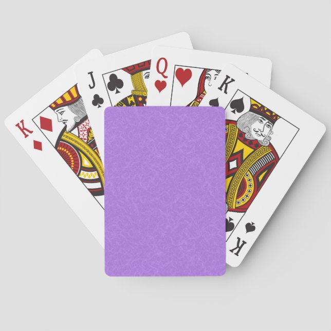 Purple textured surface with swirling pattern playing cards (Back)
