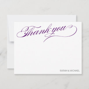 Purple Thank You Notes