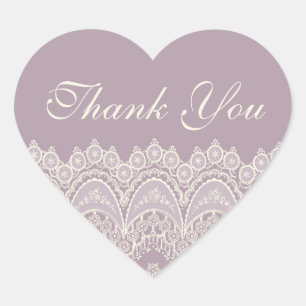 Purple Thank You Wedding Envelope Seals