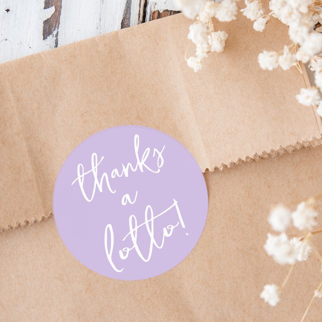 Purple Thanks a Lotto Sticker Lottery Ticket Favou (Creator Uploaded)