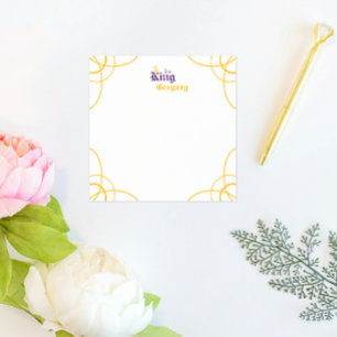 Purple The King Square Post-it Notes