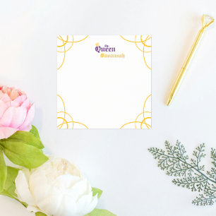 Purple The Queen Square Post-it Notes