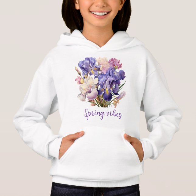 Purple Themed Floral "Spring Vibes"  (Front)