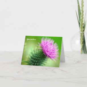 Purple Thistle Greeting card